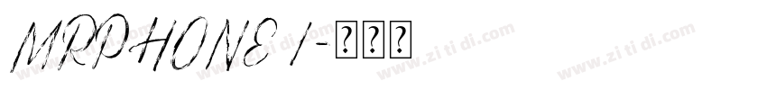 MRPHONE 1字体转换